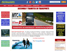 Tablet Screenshot of perutransportes.com
